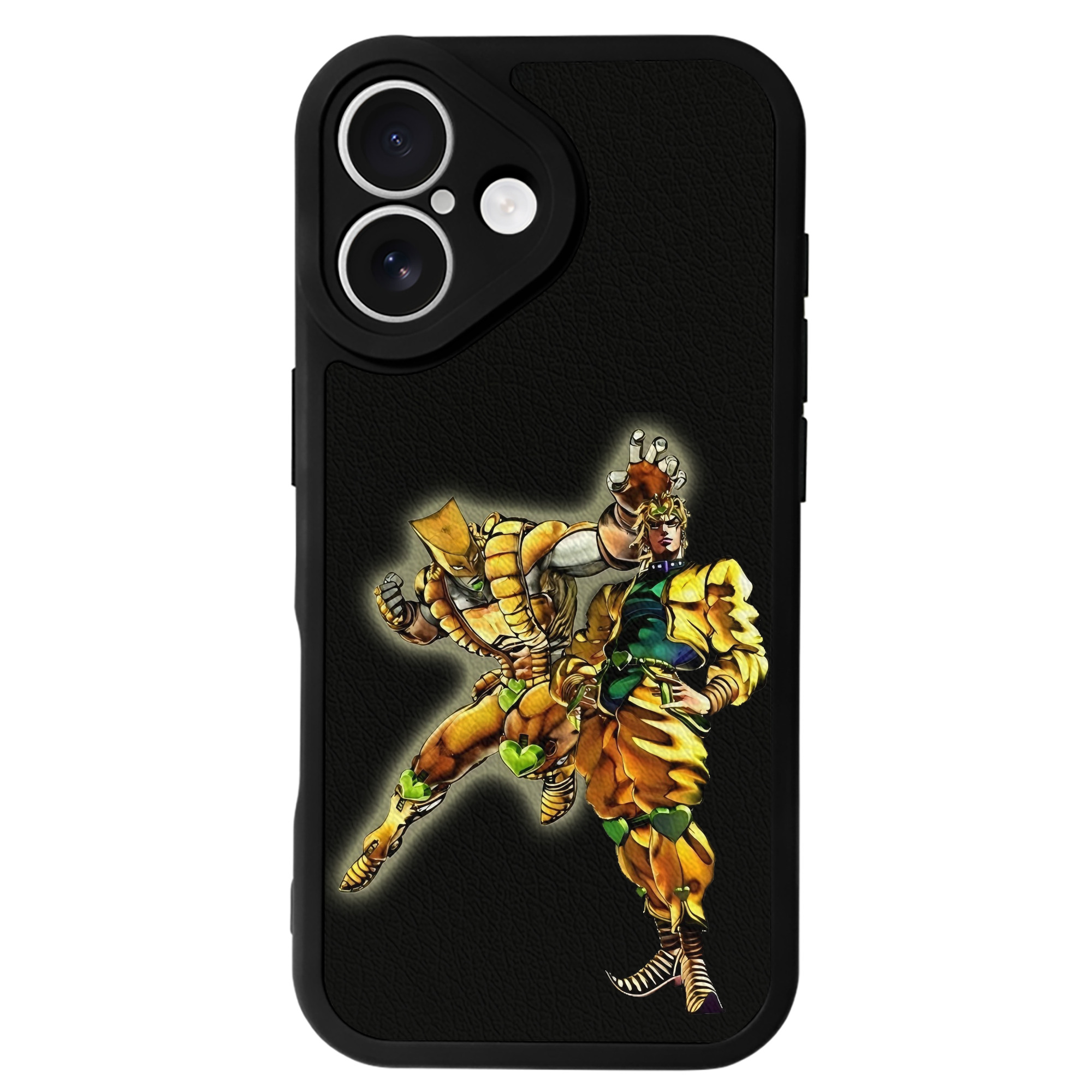 （画像用） ジョジョの奇妙な冒険 ディオ?ブランドー JoJo's Bizarre Adventure Dio Brando 【iPhone 16シリーズ対応】シリコンスマホケース（レザー調） 材質：シリコン